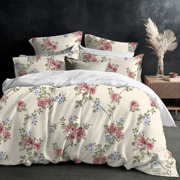 

bedding sets 3d plant printing duvet cover  king set 220x240 luxury flowers bed covers elegant quilt with pillowcase