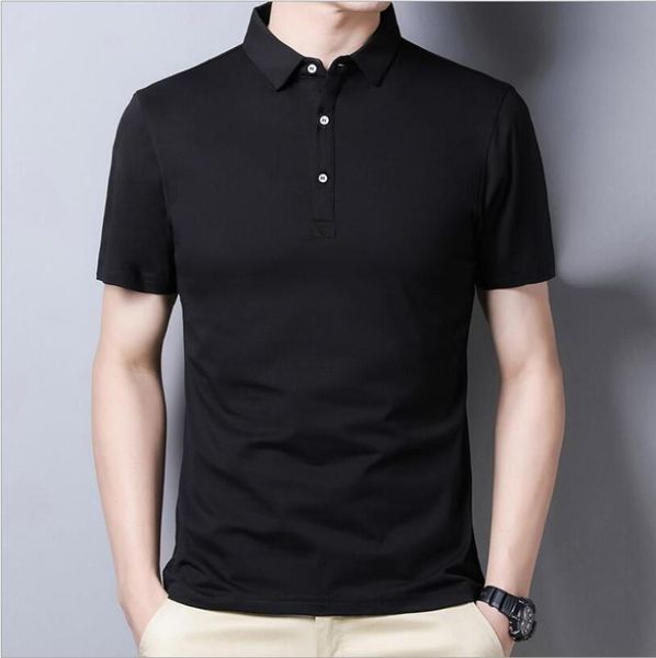 

summer shirt business casual clothes for man men's polos, White;black