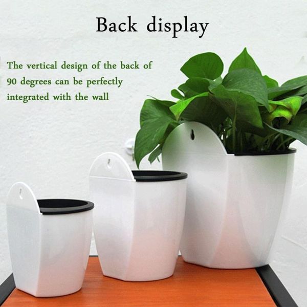 

vases modern design home wall hanging flower pot pound shape resin hydroponics chlorophytum potted vase minimalist style