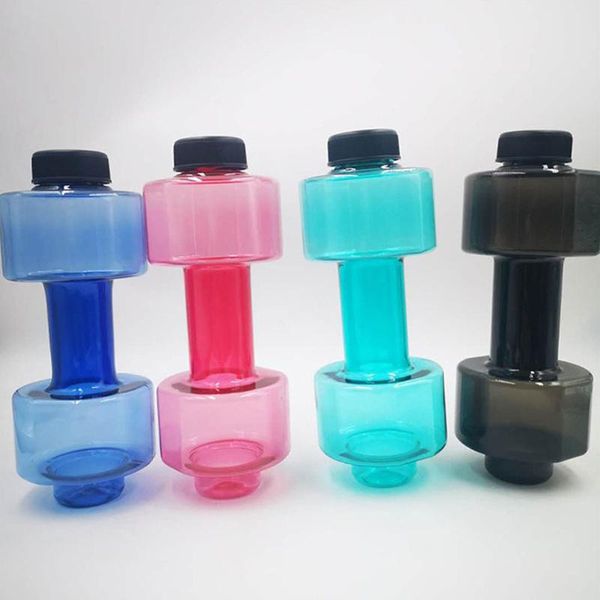 

colors sports water bottles 550ml leakproof portable unbreakable my plastic bottle shaker fitness dumbbell dumbbells