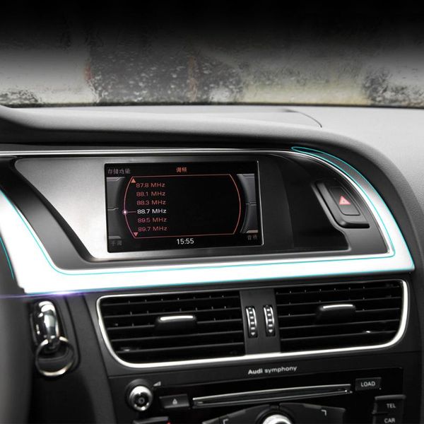 

car styling interior central control panel kit tpu transparent protective film self healing sticker for a5 accessories other