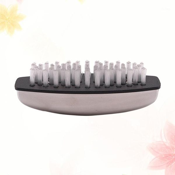

2pcs stainless steel nylon nail cleaning brush creative hand scrubbing brushes for home1, Yellow