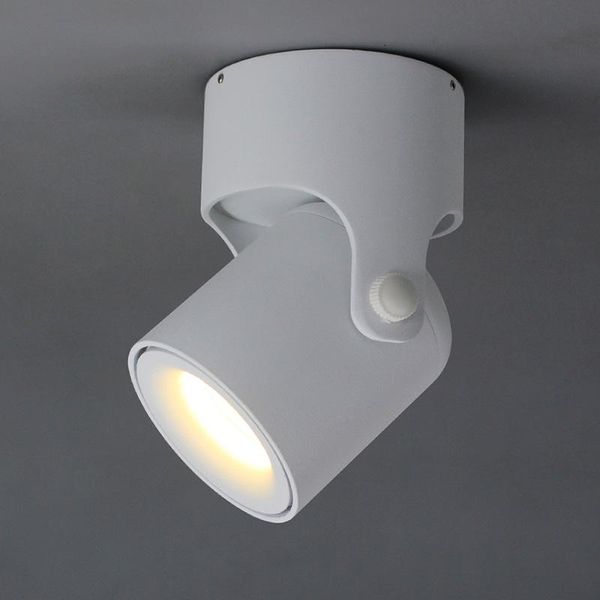 

aisilan led spotlight surface mounted down light cob background spot adjustable 180 degrees foyer bedroom ac90-260v spotlights