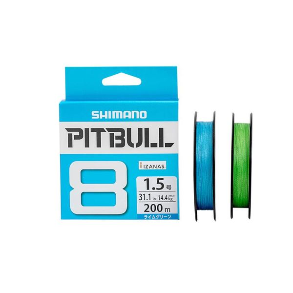 

braid line japan original pitbull 8 strands braided fishing supple flexibility smoothness pe lines lure green blue