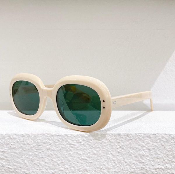 

sunglasses oval brown yellow green pink lens women's g0497s fashion men's glasses, White;black