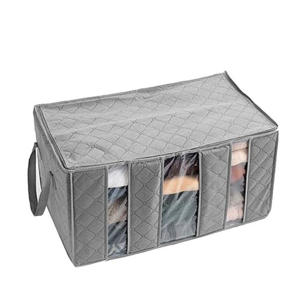 

storage bags foldable bag 3 sections perfect for clothes blankets bedrooms pillow quilt blanket box organizer