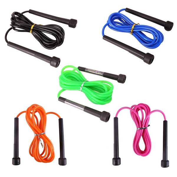 Cordas de salto PVC Rubber Wire Salping Skip Rope Fitnesss Equipamento Exercício