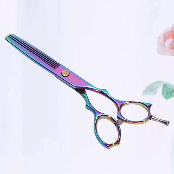 

pcs stainless steel hairdressing scissors practical teeth hair styling tools for salon home use (colorful)