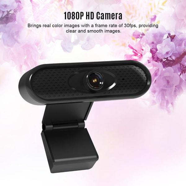 

webcams 1080p web camera built-in noise reduction microphone usb computer webcam with clip-on base for home office conferencing teaching