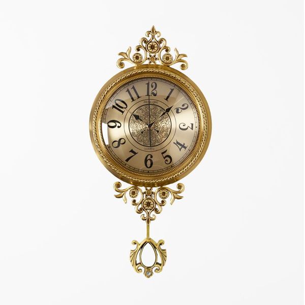 

wall clocks reloj pared luxury silent large clock pendulum metal europe style modern living room wand klok decor
