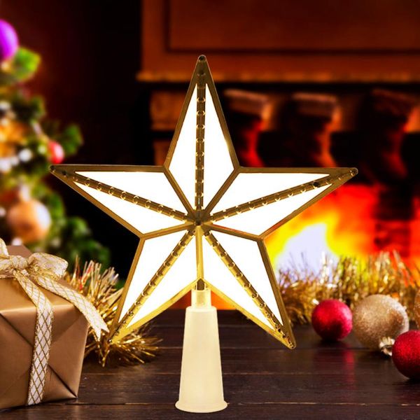 

christmas decorations tree star er led luminous light ornament 3d glitter holiday year festival decor gift