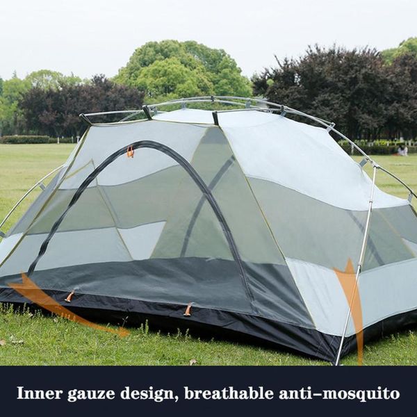 

tents and shelters tent 255x215Ã110cm for 2 person travel equipment rainproof layered aluminum rod all seasons camping sleeping playing sun
