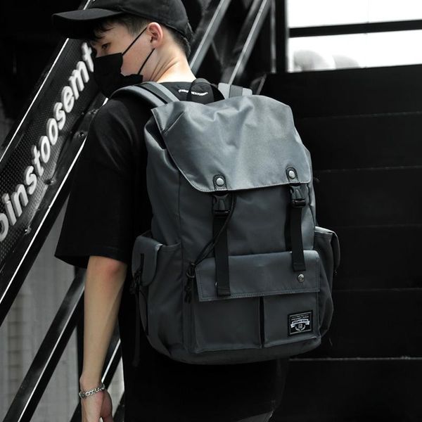 

backpack leisure outdoor large capacity men's fashion trend student schoolbag computer bag