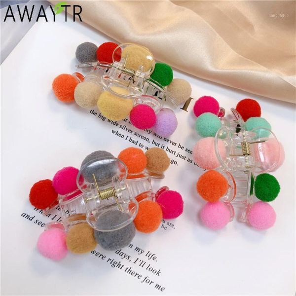 

gripper hair hairball pearl pins clip women crabs plastic claw clamp resin barrette hairpins accessories1