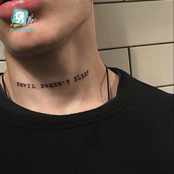 Su geçirmez Geçici Dövme Kişilik Dil Güzel Sticker Seksi Bady Sanat Sahte Tatto Boyun Bilek Bayanlar için