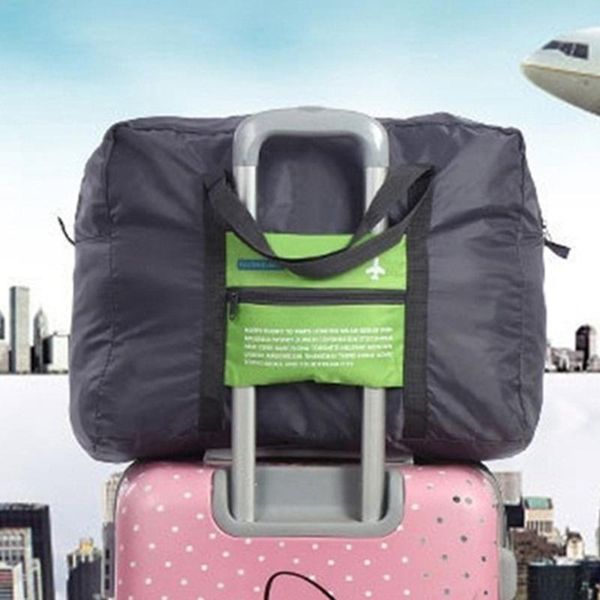 

duffel bags nylon foldable luggage bag travel large capacity waterproof storage handbags men women #0115