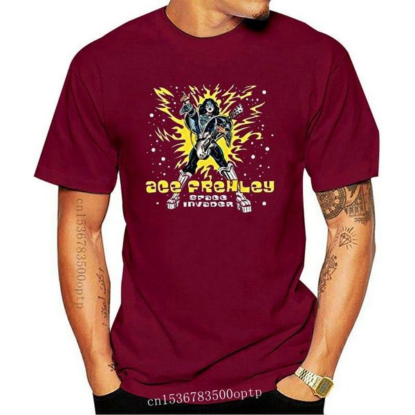 

men's t-shirts ace frehley space invader t shirt, White;black