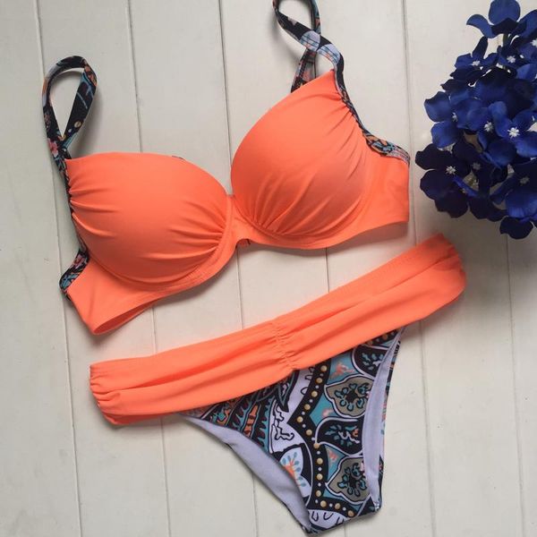 

swimwear bikini set women's swimming suit high waist swimsuit two piece beachwear one-piece suits
