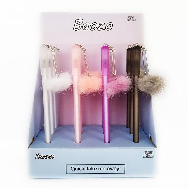 

gel pens 20pcs creative cute little fresh pendant black pen ball needle