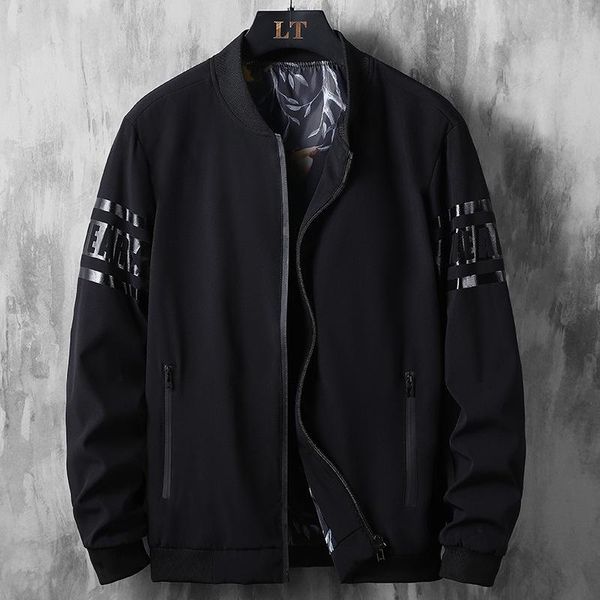 

men's casual shirts spring 2021 plus size baseball collar jacket, White;black
