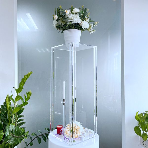 Оптовая гостиница свадебное украшение цветок и канделябровская люстра столешница центральные остановки SENYU603