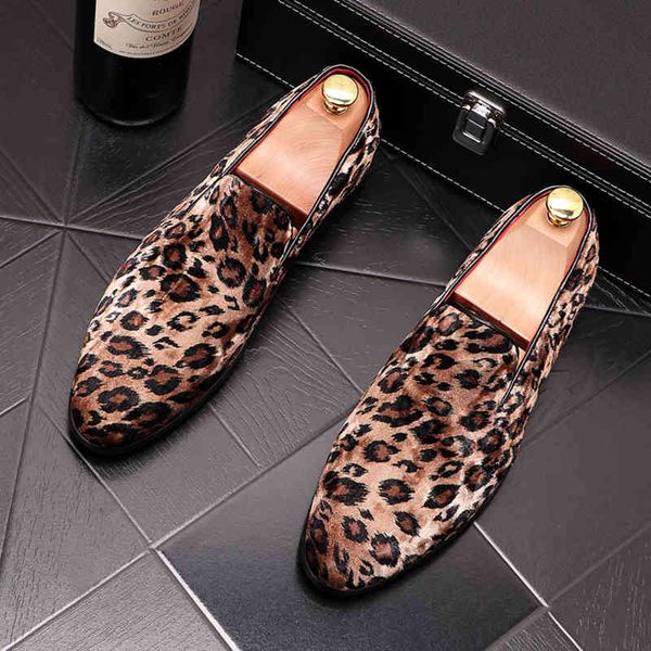 

dress shoes men's leopard print casual shoes, cashmere leather parties, nightclubs, comfort, summer gs2v, Black