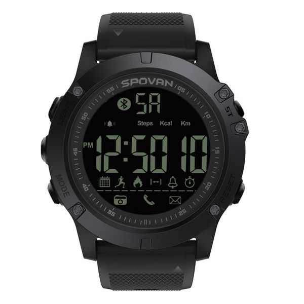 

smart wristbands spovan pr1 digital watch waterproof connection dual cpu lcd display