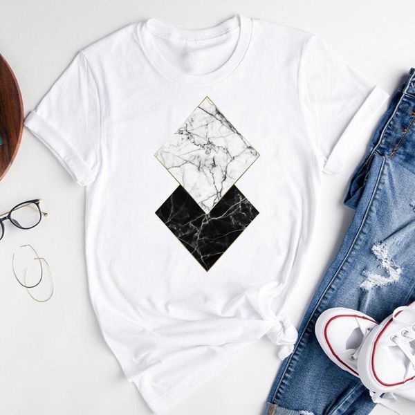 

women's t-shirt women graphic cartoon aesthetic 90s printing ladies short sleeve summer fashion print female clothes tees tshirt, White