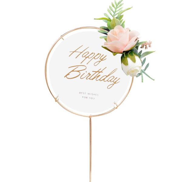 

cupcake decoration baby shower party decorations acrylic ins creative flags beautiful metal tableware birthday other festive & supplies