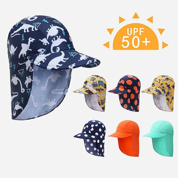 

caps & hats sun hat 3-10 years old breathable ear protection foldable quick-drying baby girl boy anti uv swimming, Yellow