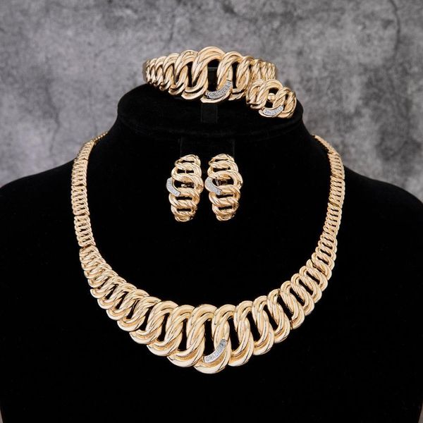 

2020 may nigerian dubai jewelry wedding african brand woman fashion dubai gold color jewelry set whole design, Silver