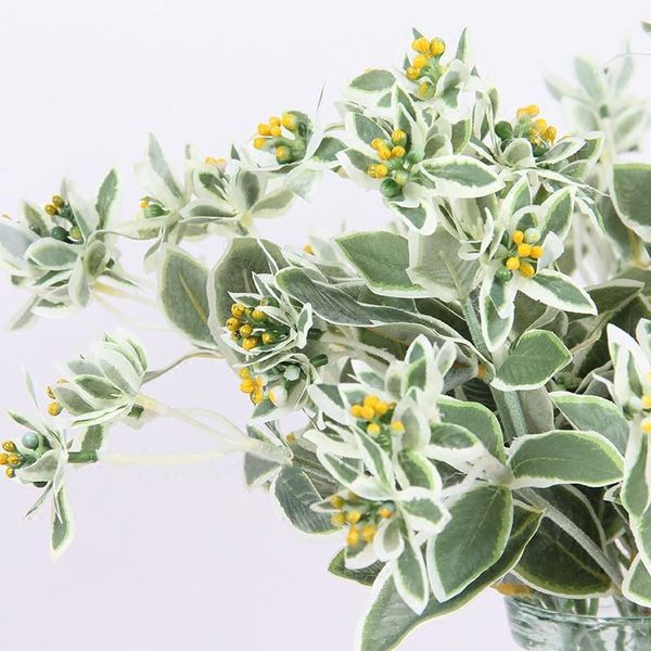 

decorative flowers & wreaths 38cm silk artificial fake branch for home wedding decoration indoor flower bouquet