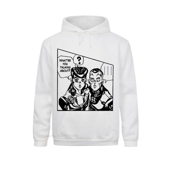 

men's hoodies & sweatshirts what are you talking about women men jojos bizarre adventure anime jjba manga pullover hoodie listing japan, Black