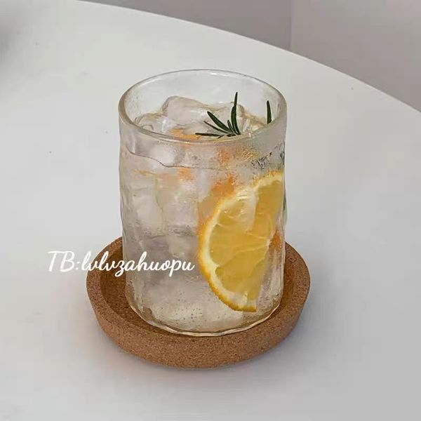 

household classic transparent glass cup simplicity round handmade modern creative tazas drinking tool ej50gc wine glasses