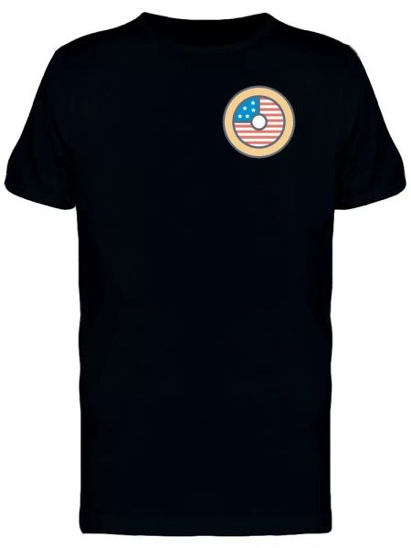 

Upperside Usa Flag Donut Men's Tee -Image by Shutterstock, White;black