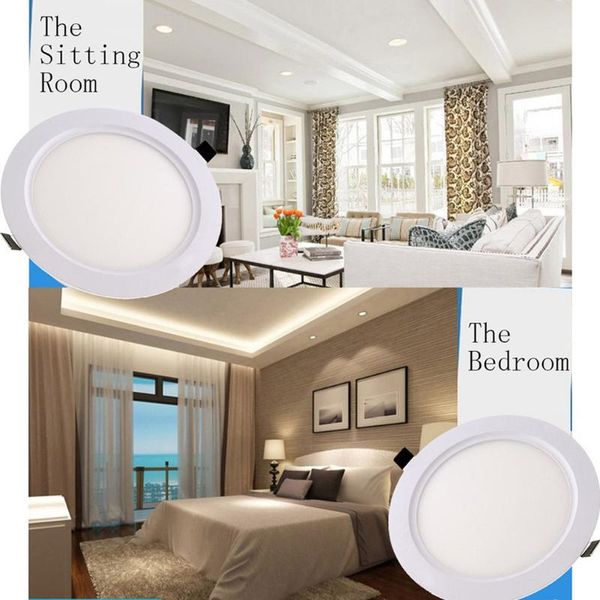 

round panel light ultra thin ceiling lamp 3w/ 6w/9w/12w/15w/18w led lights