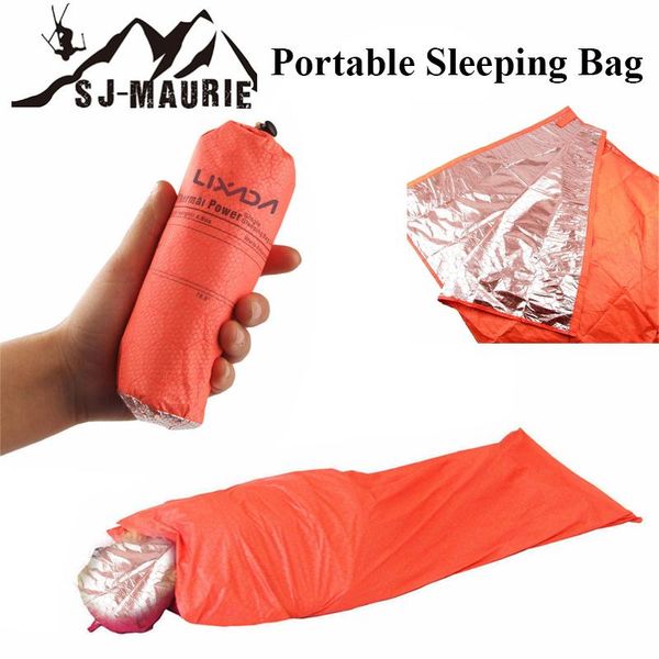 

sleeping bags portable single bag camping hiking climbing warm wild emergency protection saco de dormir