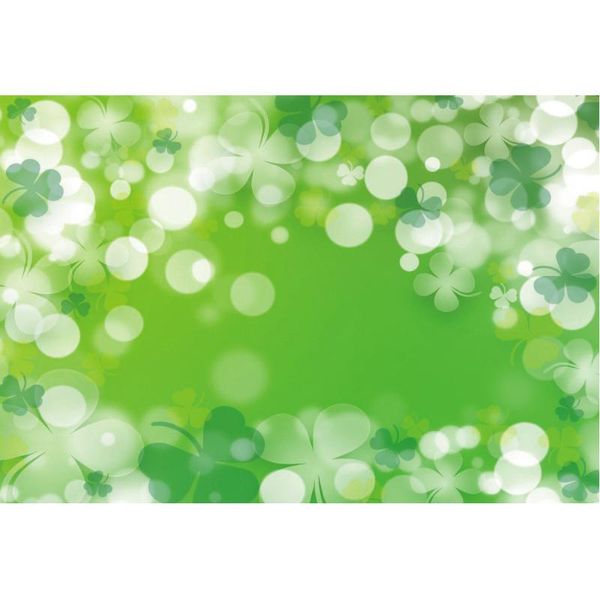 

party decoration st. patrick's day green backdrop clover bokeh pography background holiday celebration decor po booth studio prop