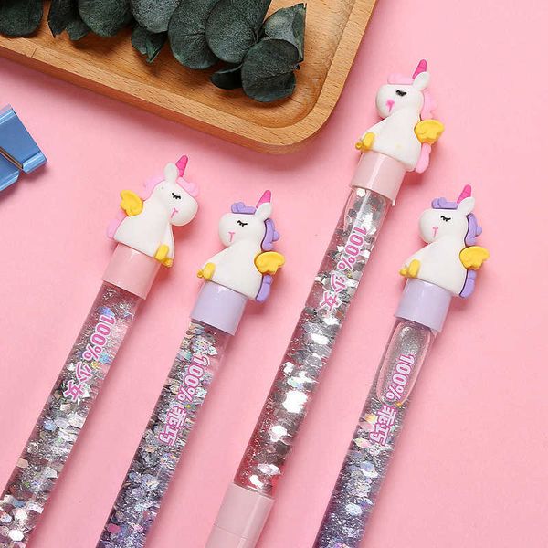 

pen creative moon unicorn sand fairy cute student sequin girl heart series neutral