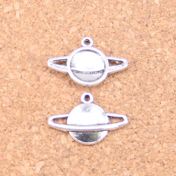171 шт. Старинная серебряная бронзовая бронза Saturn Planet Spark Charms Подвеска DIY Ожерелье Браслет Браслет Браслет 20 * 13 мм