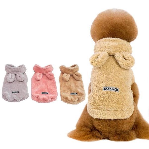 

dog apparel autumn and winter leisure style pet clothing warm comfortable stylish cute bear the two feet garments small