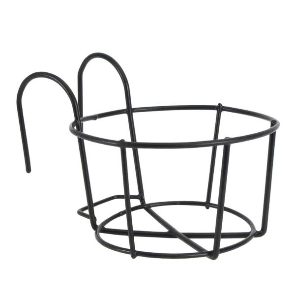 

planters & pots succulent hanging planter pot flowerpot and geometric iron metal stand size (black)