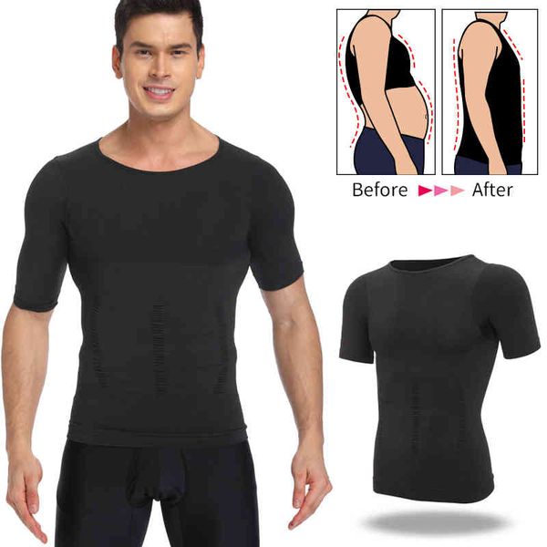 Mens Body Shaper Belly Control Shapewear Uomo Shapers Modellazione Intimo Vita Trainer Postura correttiva Gilet dimagrante Corsetto