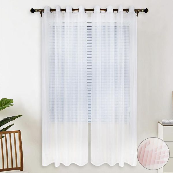 

curtain & drapes sheer living room solid color white tulle window curtains blinds screening voile panels treatment