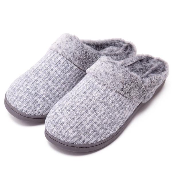 

slippers leisure fashion men's house slip-on anti-skid sole indoor casual shoes snow very soft a50, Black