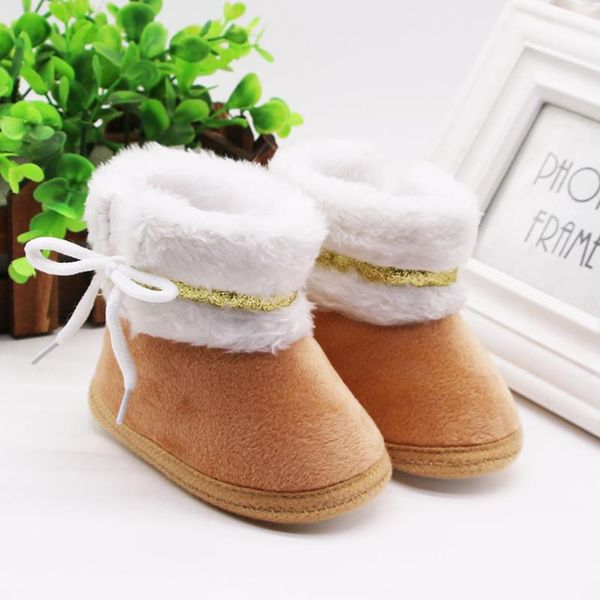 

first walkers infant born baby girls cashmere plush winter boots bandage warm shoes zapatos fille zapatillas chaussure