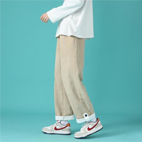 

corduroy harem solid color streetwear women pants jogger sweatpants male harajuku woman casual straight pant trousers 3xl, Black