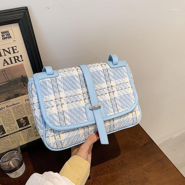 

evening bags veryme 2021 women's linen + pu shoulder diagonal small square handbag multifunctional large capacity crossbody bag