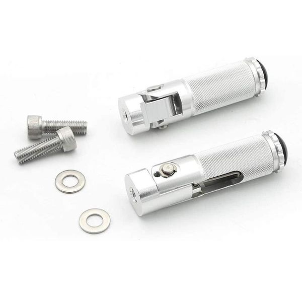 

pedals 1 pair universal motorcycle cnc aluminum motor folding footrests pegs footpegs scooters motocross rear set parts