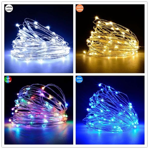 

party decoration 8 modes remote control led fairy lights usb/battery operated string indoor outdoor for wedding christmas